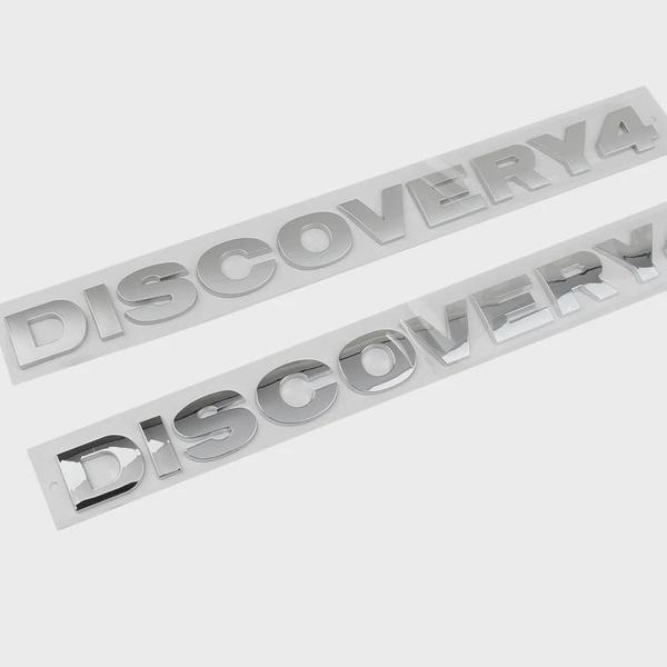 Car ABS Trunk Letters Logo Badge Emblem Decals Sticker For Land Rover Discovery 4 2010 2011 2012 2013 2014 2015 2016 Accessories