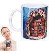 Library 3d Bookshelf Pattern Mug Old Book Water Cup Drinking Ceramic Cups Gift