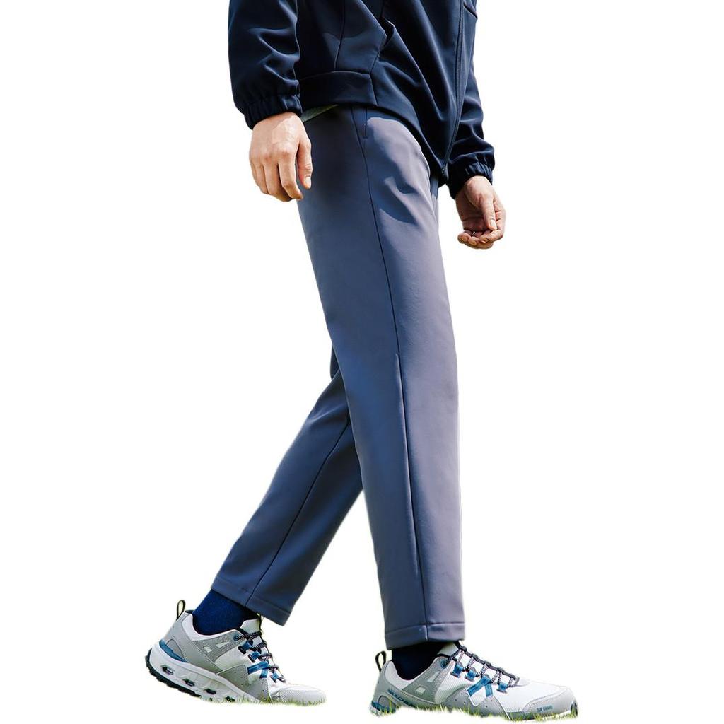 Skechers Soft Comfortable Simple Casual Knitted Sports Pants Men bottoms Periscope-Gray P424M136-0403