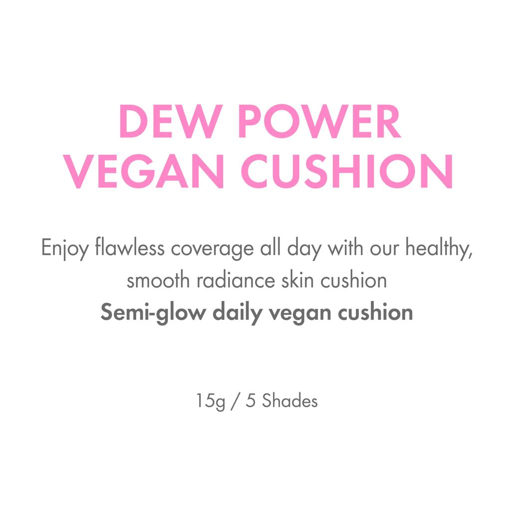 [AMUSE Official] NEW Dew Power Vegan Cushion (03 Honey, Refill)