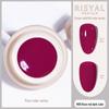 Ice-Clear Solid Cat's Eye Nail Polish - Smooth Cream Color Glue
