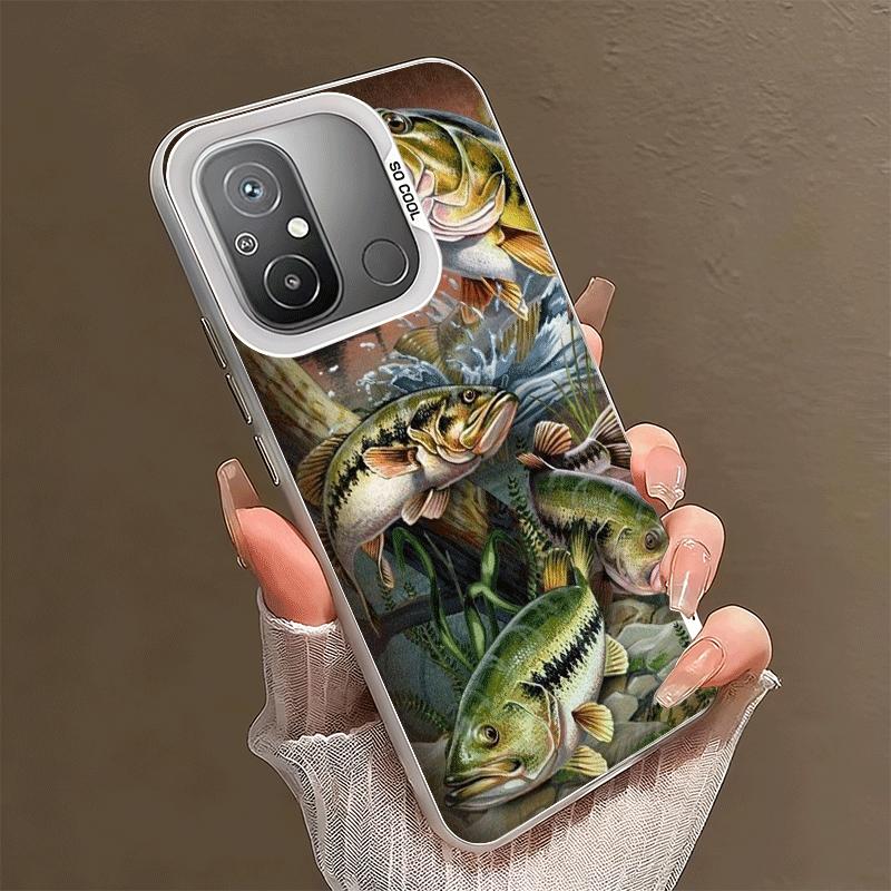 Carp Fish Fishing Rod Shockproof Phone Case for Xiaomi Poco X7 X6 X5 X3 Pro F7 Ultra M8 Redmi 15C 15 14C 13C 12C 10C 13 12 10