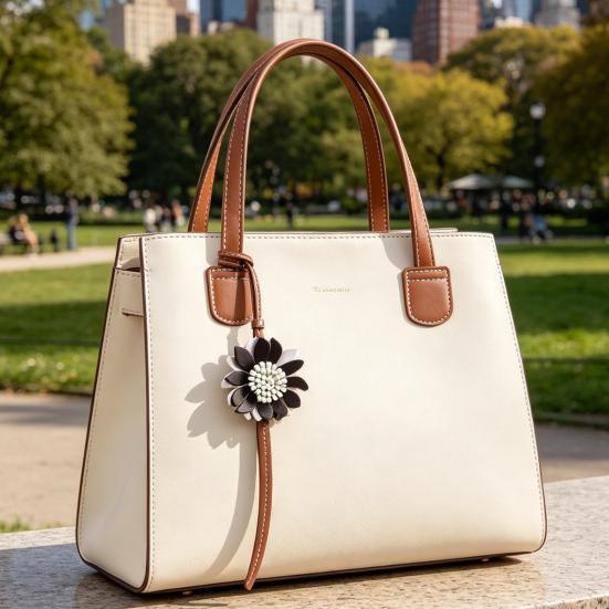 Bag Pendant Imitation Sunflower Leather Crossbody Bag Shape Hand-Cut Pendant Bags Keys