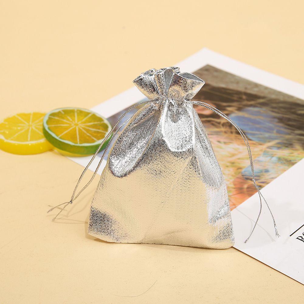 Fabric Dust Protect Foil Cloth Drawstring Pocket Packing Bags Jewelry Bag Gift Storage Pouches