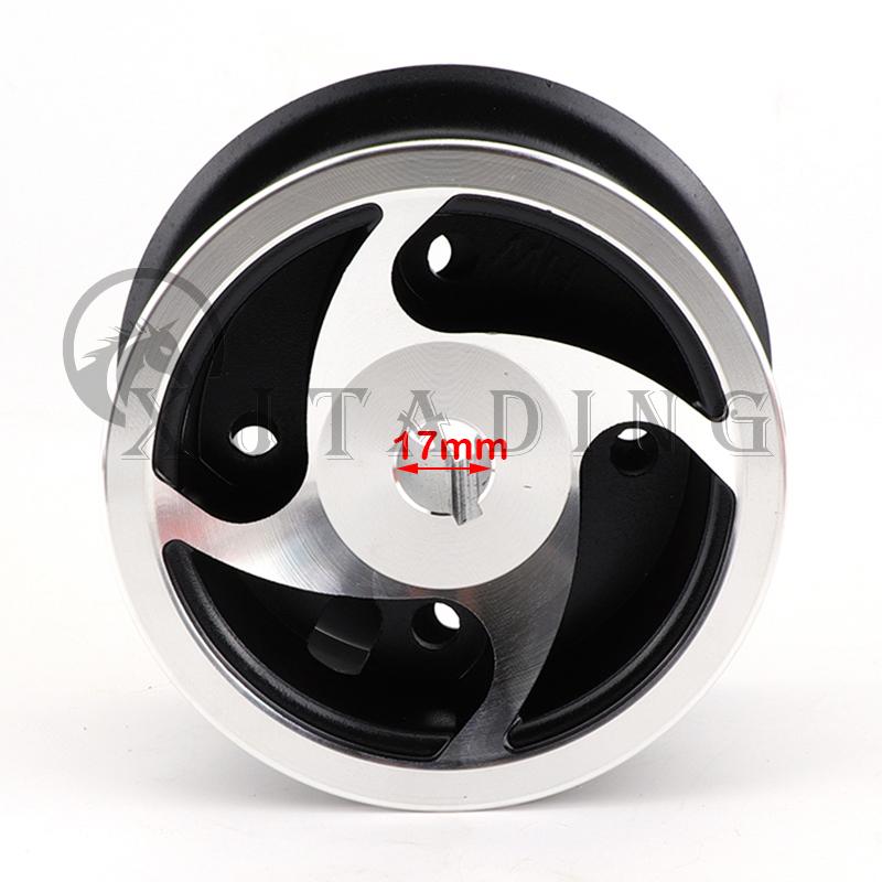 

4 inch aluminum alloy Split wheel hub rim 17mm or 19mm Inner hole For Electric Scooter wheelchair 4 tires wheels Accessories 17mm inner hole
