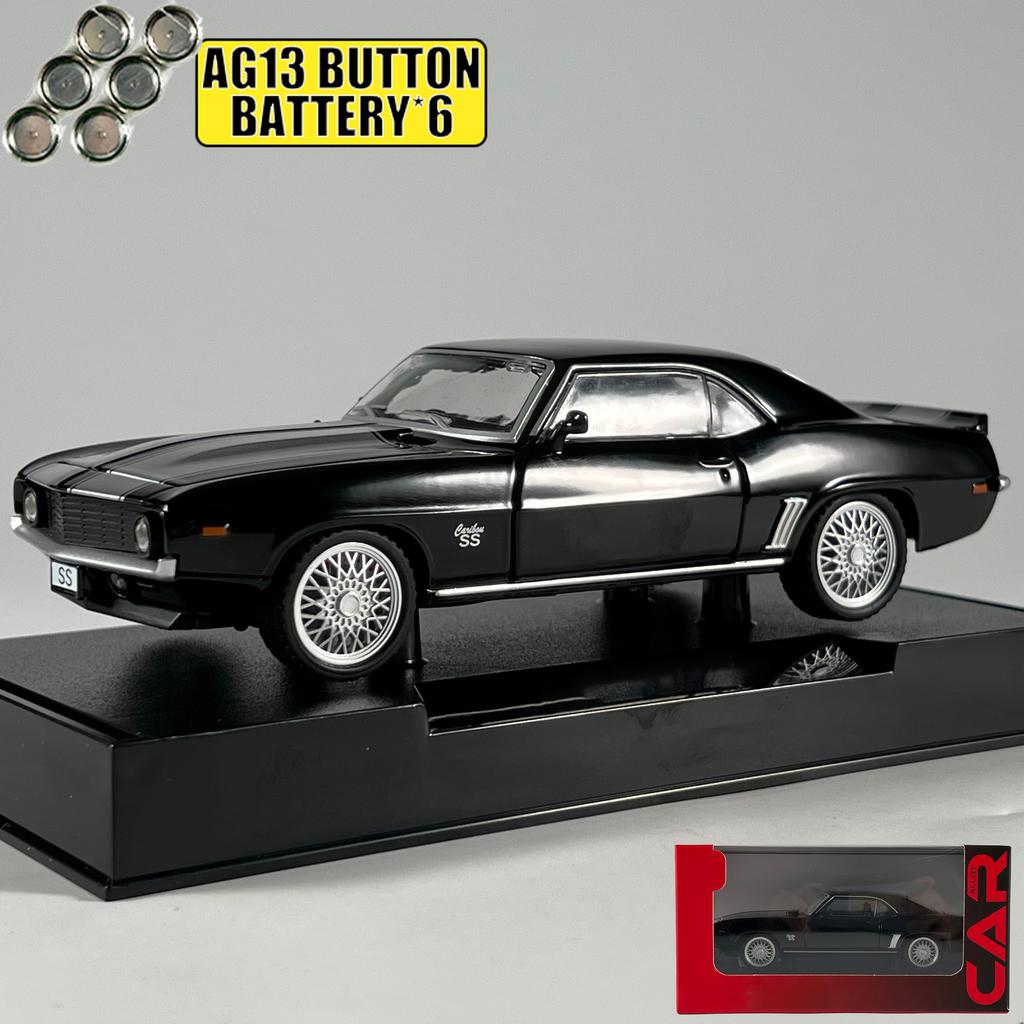 1:32 Chevrolet Camaro SS 350 1969 Super Classic Sports Car Alloy Diecast Model Car Children's Toy Cars Collectibles Hobby Gifts