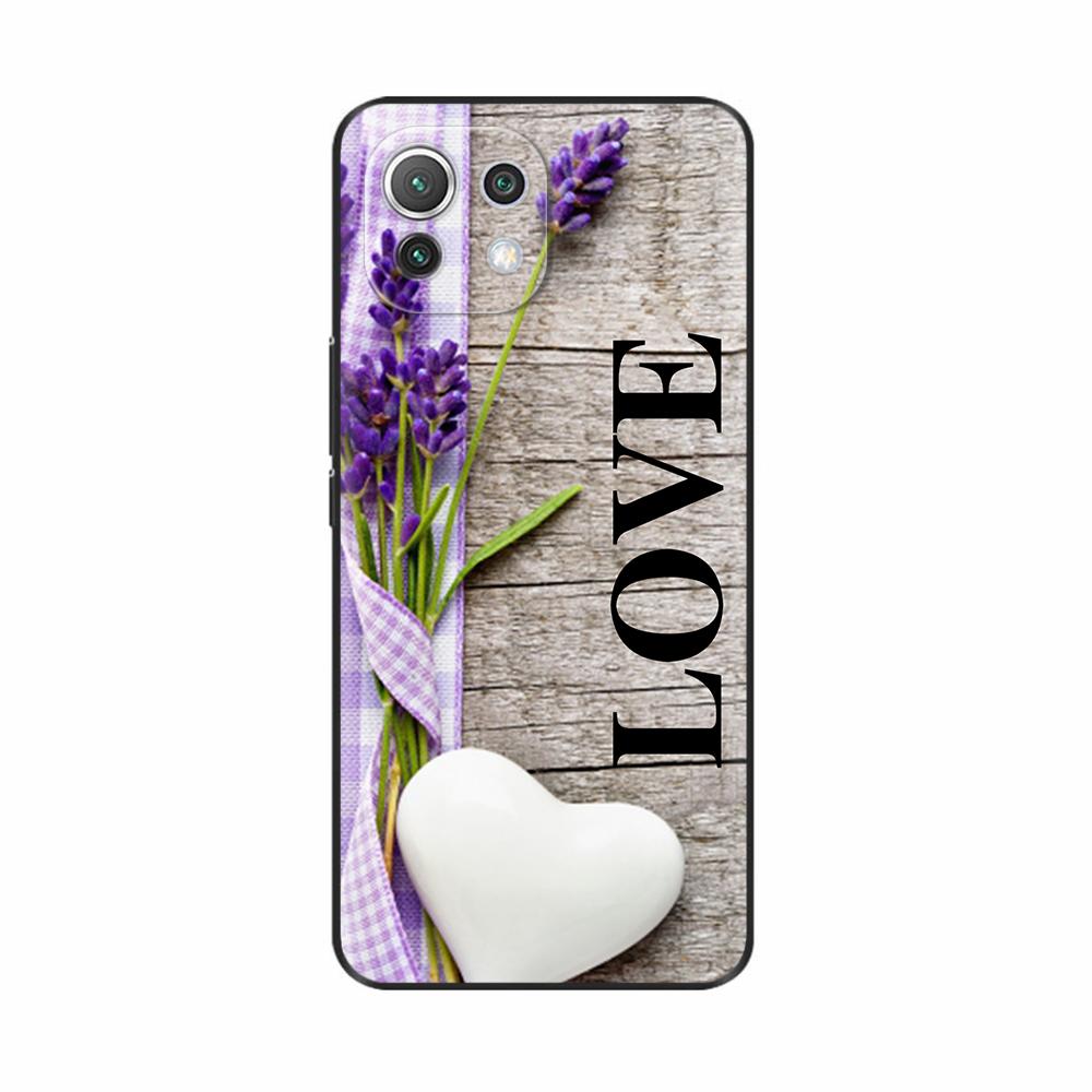 For Xiaomi Mi 11 Lite 5G NE Case Painted Soft Silicon Phone Back Cover For Xiomi Mi 11 Lite Case Mi 11 Lite Mi11 11i Shell Cover