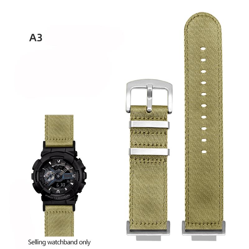 Nylonowy Pasek do Zegarka Canvas Dla GSHOCK Casio DW5600 DW-5600 GA110 GA100 GA120 GM2100 GA2100 GA2110 Zmodyfikowany Pasek Sportowy Pasek