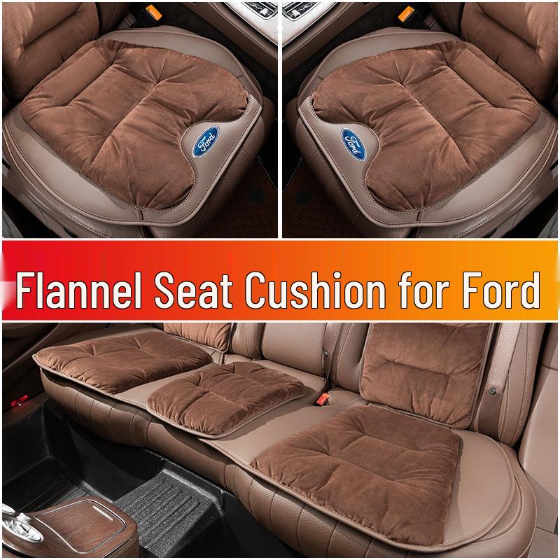 Flannel Lumbar Support Car Seat Cushion for Ford Mondeo, Fusion, Focus, Taurus