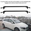   2x Aluminum Car Top Luggage Luggage Roof Rack     Carrier with 2 Buttons, Hvy Duty Roof Rack Compatible with Most Vehicles