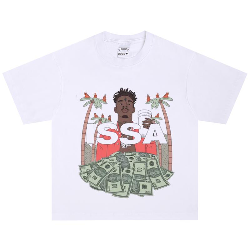 Футболка 21 Savage, Мягкая ткань, Повседневная XXL