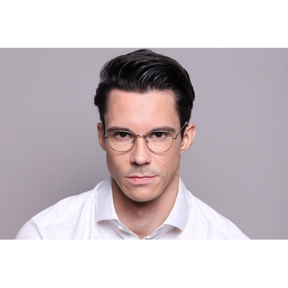 Full Rim Oval Silver Smartbuy Collection Hokk M298a Fashion Unisex Eyeglasses