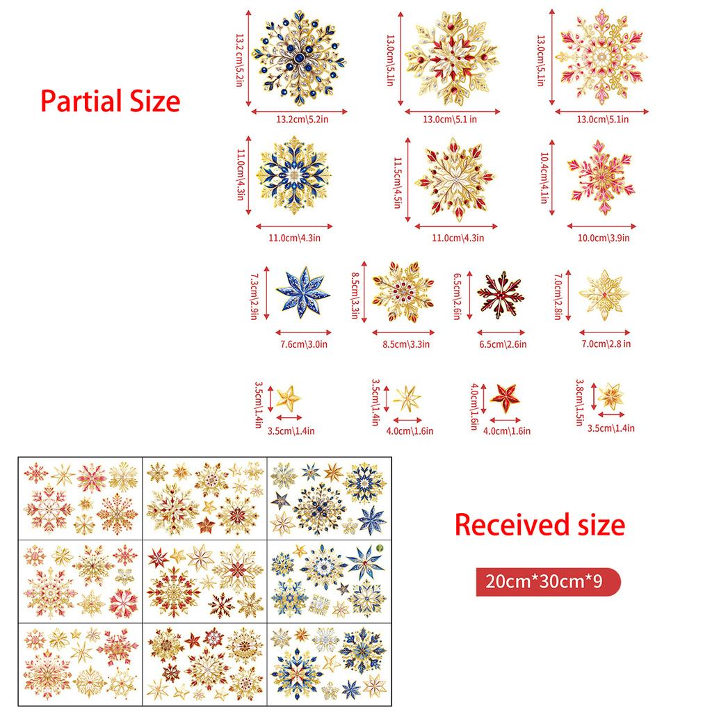 2026 Christmas Window Clings New Year Static Sticker Elk Snowman Window Decoration for Home Festival Gift