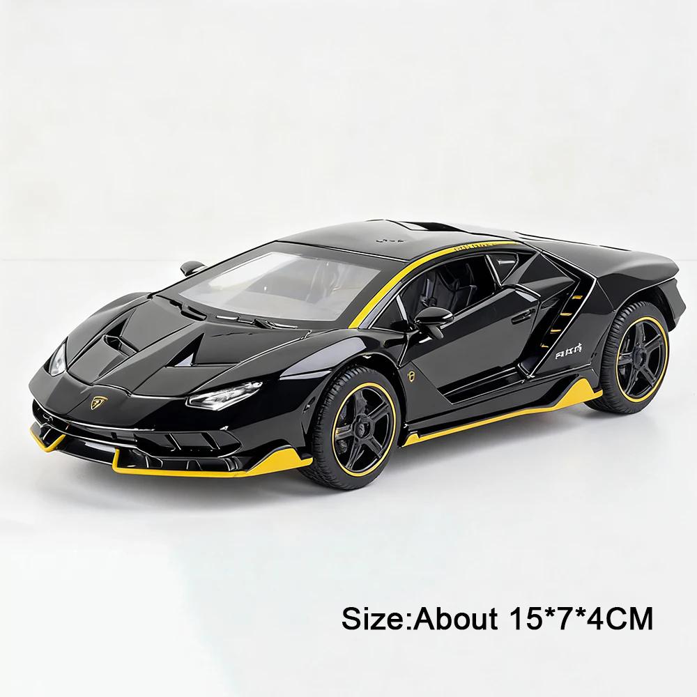 1:32 SVJ63 LP770 Toy Car Model Doors Opened Pull Back High Simulation Supercar Alloy Diecast Models Decoration Toys for Kids