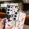 Hand-drawn Style Sakura Pattern Case For Samsung Galaxy S26 Ultra S25 Edge S24 Plus S23 S22 S21 FE A54 A15 A25 A35 A55 A16 A26 A36 A56 A17 A37 A57 5G