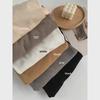 Women's White Cashmere Slim-Fit Long-Sleeve T-Shirt with Stand-Up Collar - Autumn/Winter Velvet-Brushed Solid Color Top