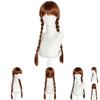 Disney Frozen Princess Anna Cosplay Wig With Double Braid And Bangs For Costume Parties