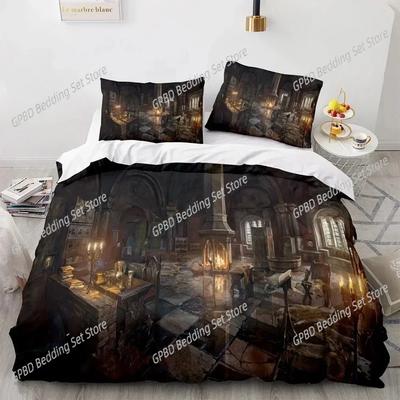 3D-Druck Das W-Witchers Bettwäsche-Set Für Schlafzimmer Weiche Moderne Tagesdecken Bequeme Kinder-Bettbezug Bettdeckenbezug Und Kissenbezug