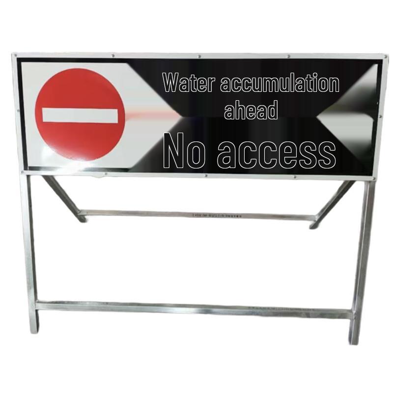Traffic Safety Road Flooded Warning Sign