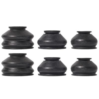 Universal 6pcs Rubber Ball Joint Dust Boot Suspension Steering Boot Cover Tie Rod Linkage