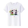 Fashion Disney Cartoon Men Tshirt Female Tops Summer Women Short Sleeve T-shirt Gothic Tee Ladies Mickey Mouse Graphic Clothes