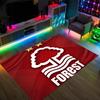 Nottingham Forest Design Kristall Samt Teppich Gemütlich Nicht?Rutschfester Teppich mit Aufdruck für Schlafzimmer Wohnzimmer Eingang