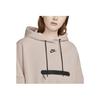 Nike Solid Color Hoodie With Brand Logo Print And Reflective Detail Women Sweatshirt Oxford-Pink DR4974-601