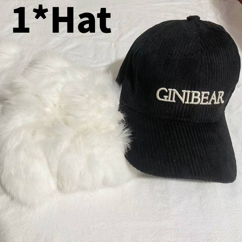 

Ginibear Printing Letter Embroidery Baseball Cap Peaked Caps Casual Fashion чёрный