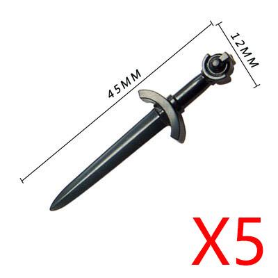 MOC Building Block Medieval Solider Knight Figures Toy Weapons Accessories Sword Axe Bow Sword Ten Spear Crossbow Mini Bricks