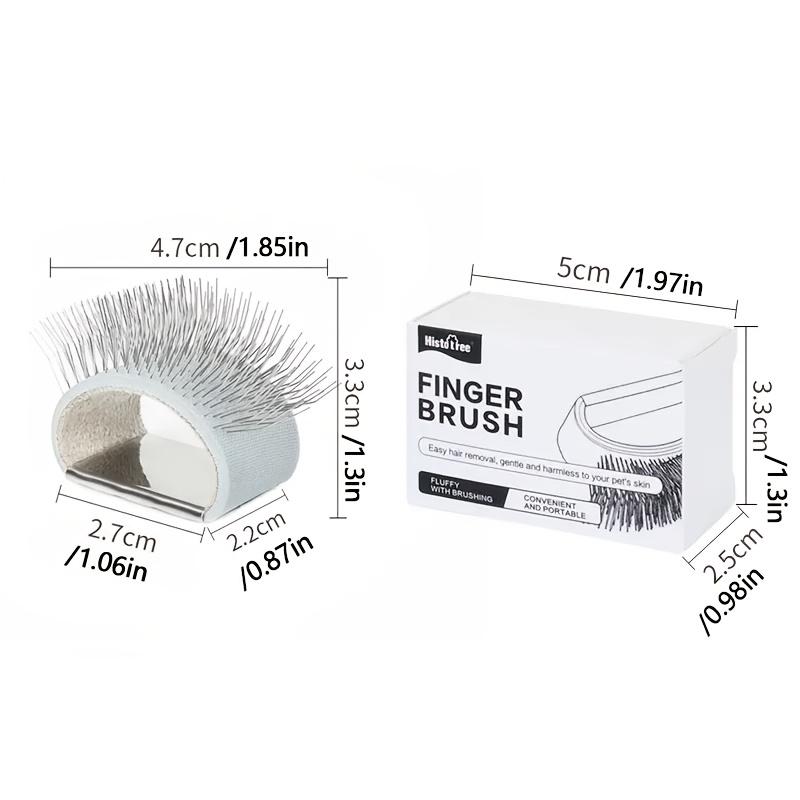 Mini 3-in-1 Haustierbürste, Ausbürstwerkzeug, Massagebürste & Gesichtsreinigungskamm | Feinzahnkamm Geeignet für Katzen, Hunde