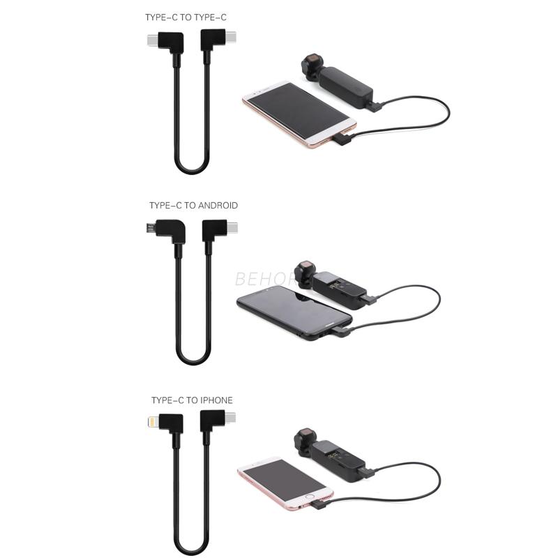 Drohnen-Fernbedienung Datenkabel Android Micro Typ-C Telefonleitung Drohnenzubehör für DJI Mini 3 Pro/Mavic 3/Mini 2/Pocket 2