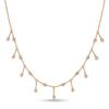 Elegant Drop Tassel Starry Moissanite Clavicle Chain S925 Silver 18K Gold Plated Ladies Office Wedding Bridesmaid Neck Chain