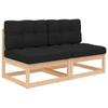 Day and Night - Day and Night Central Garden Sofa 2 Pieces Cushions Solid Pine Wood