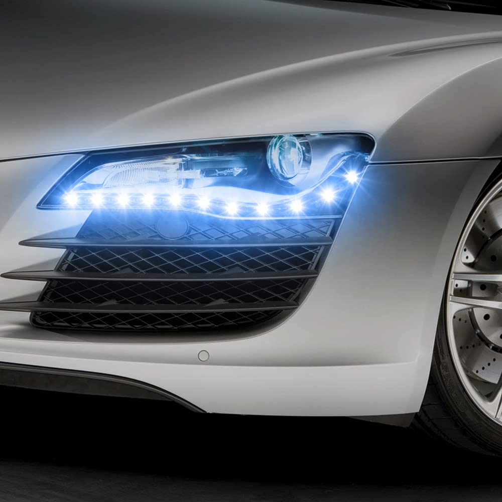 X-STYLE LED Daylight, Eagle Eye, Ice Blue, Spotlight, 0.9 Inches (22 Mm), 12 Row