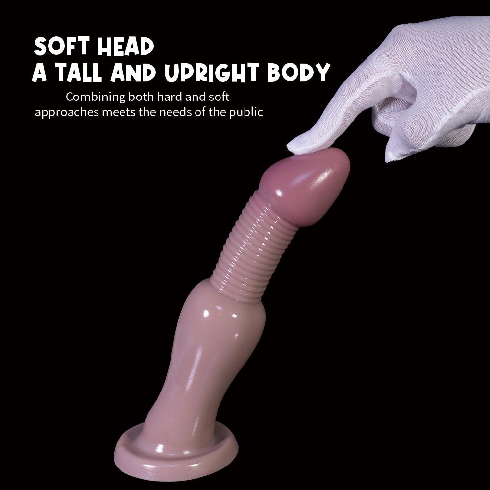 Threaded Anal Plug Realistic Electric Telescopic Vibration Dildo Female Masturbator SM Toy