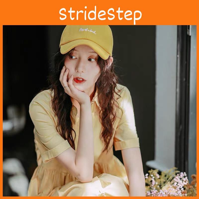 Polyester Cotton Blend Baseball Cap With Embroidered Letters For Stylish Look