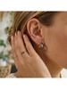Colorful Flower Enamel Earrings Women's Stainless Steel Earrings 18K Gold-plated Earrings Statement Jewelry