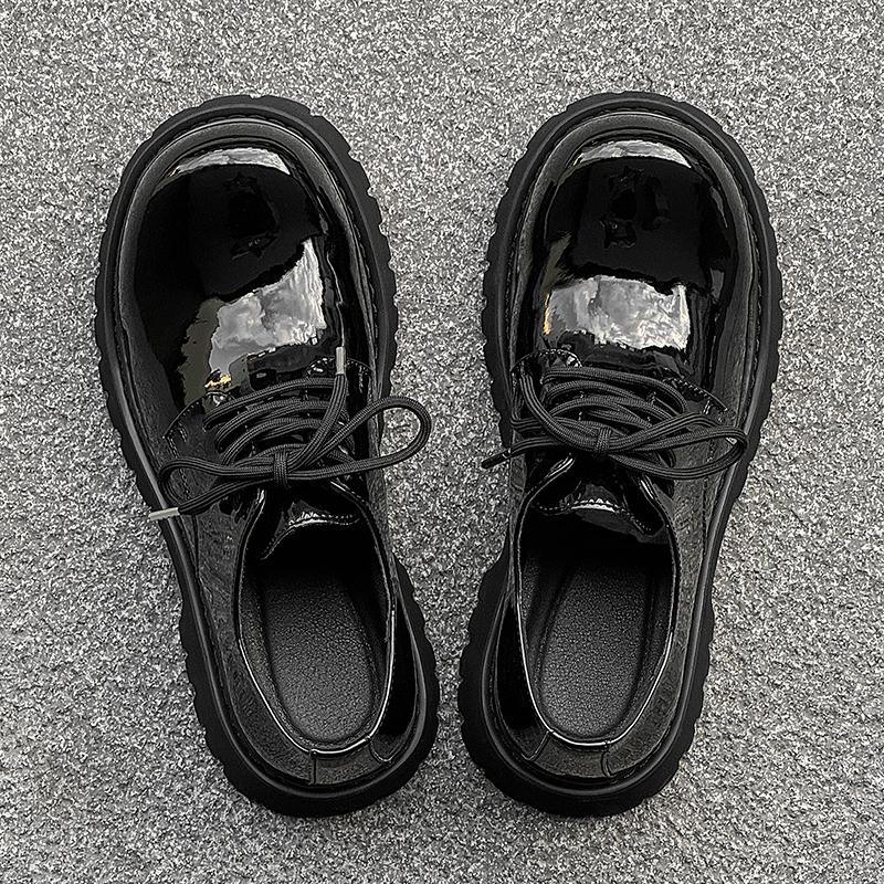 Módní italské pánské ležérní kožené boty Oxford se silnou podrážkou, prodyšná klasická nízká obuv pro volný čas, pohodlná značková obuv Derby