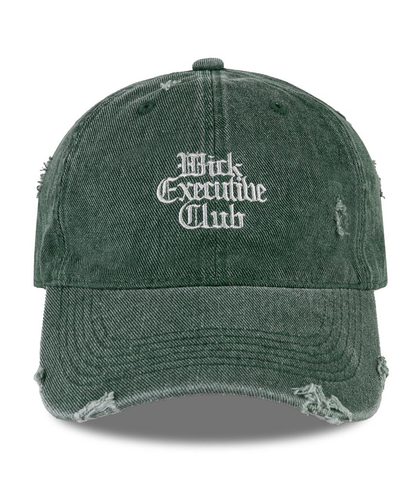 Wig Executive Classic Damaged Pigment Ball Cap - Green
