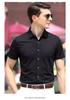 Breathable Modal Business and Leisure Summer Skin friendly Comfortable Cool Short sleeved Shirt Men's Solid Color Versatile Top