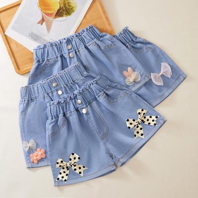Kız Çocuk Şort, Yaz, İnce, Orta ve Büyük Çocuk, Bol, Bebek Günlük Şort, Dış Kız Çocuk, Denim Kısa Pantolon
