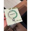 Handmade Natural White Quartz Green Strawberry Crystal Butterfly Tassel Bracelet Women Vintage Cool Aesthetic 9mm Round