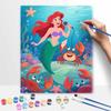 Disney Digital Oil Painting Art Kit Mermaid Underwater Singing Handmade Coloring Painting Home Decor