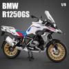 1/9 BWM R1250GS ADV Alloy Die Cast Motorcycle Model Toy Vehicle Collection Sound and Light Off Road Autocycle Toys Car
