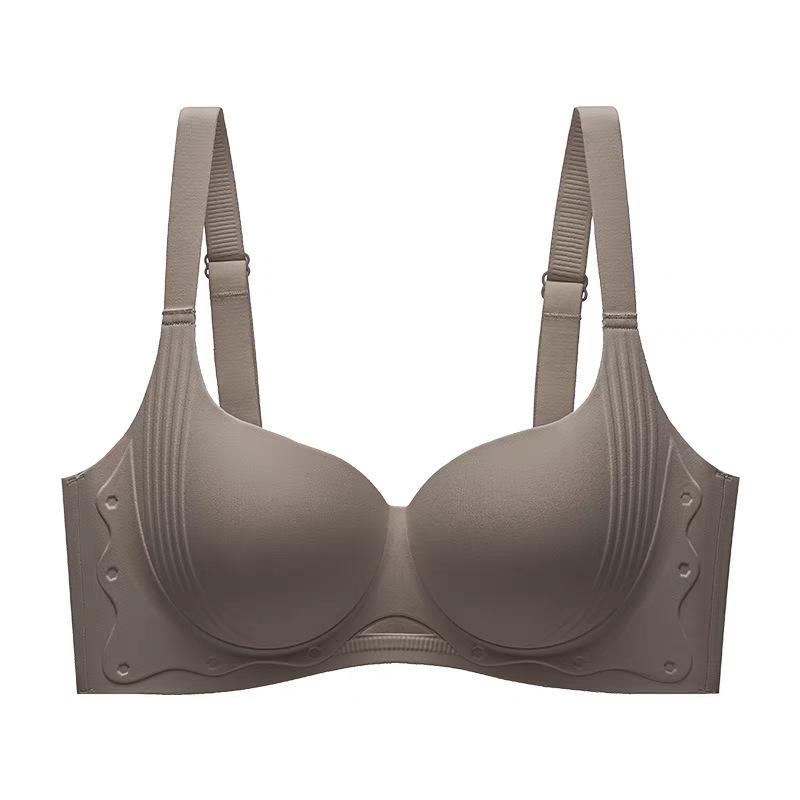 Traceless Big Breasts and Small Underwear for Women, Pull and Gather, Support Thin, Breathable, Close Secondary Breasts, Anti-sagging Large Size Bra