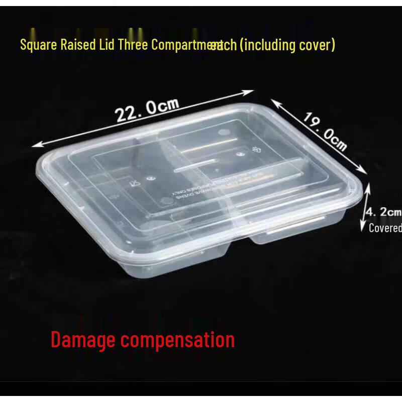 Horned Pansy Disposable Compartment Lunch Boxes