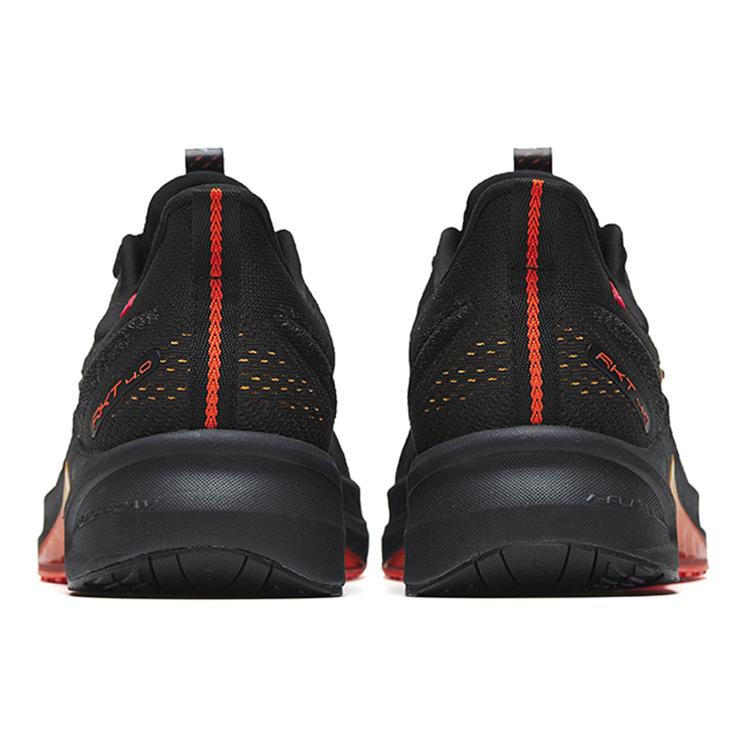 New Anta Rocket 4.0 Cushioned Anti Slip Wear Resistant Breathable Lightweight Low Top Running Shoes Men's Black Orange 112245530-1