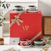 WOOCH Elegantes Keramik-Tassen- und Untertassen-Geschenkset
