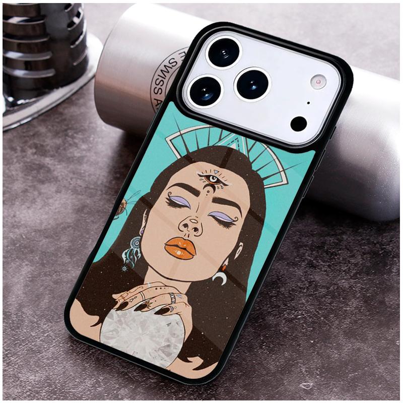 Hippie Grunge Art Phone Case for iPhone 17 16 15 Pro Max Air 14 13 12 11 Plus Shockproof Cover