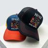 And Women Hip-Hop Embroidered Motorcycle Driver Letter Prints Baseball Caps Color Contrast Sun Protection Personalized Trucker Caps All-Match Ins